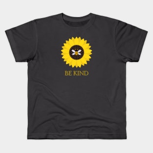 Be Kind Bee Sunflower Gift Kids T-Shirt